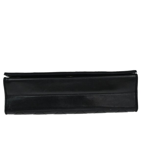 CHANEL CC Matelasse 23 Fll Flap Chain Shoulder Bag Leather Black GHW - Picture 6 of 16